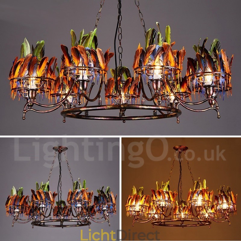 Retro Stalen Verlichting Winkel Hangende Kroonluchter Licht