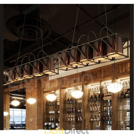 Industriële stijl stalen verlichting winkel hanglamp kroonluchter licht Industriële stijl stalen verlichting winkel hanglamp kroonluchter licht
