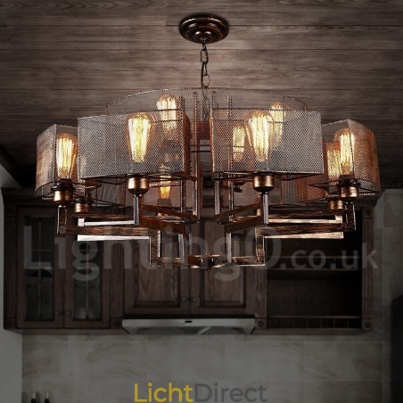 Industriële stijl stalen verlichting winkel hanglamp kroonluchter licht Industriële stijl stalen verlichting winkel hanglamp kroonluchter licht