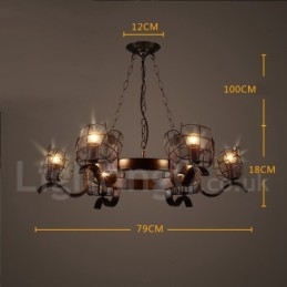 Industriële stijl stalen verlichting winkel hanglamp kroonluchter licht