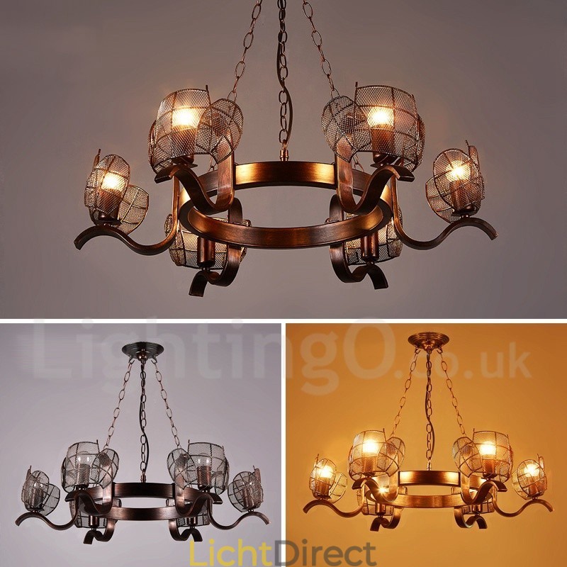 Industriële stijl stalen verlichting winkel hanglamp kroonluchter licht