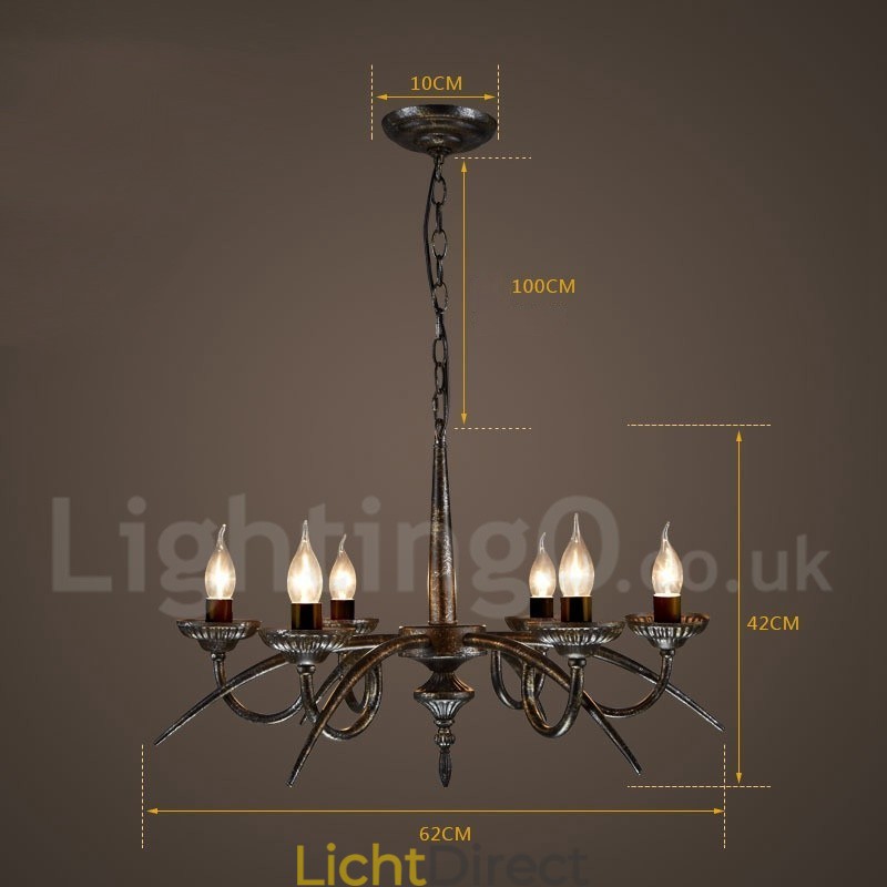 Industriële stijl stalen verlichting winkel hanglamp kroonluchter licht