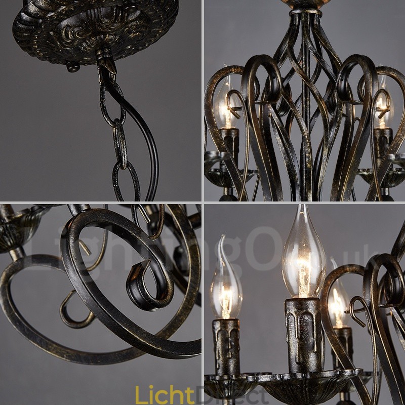 Industriële stijl stalen verlichting winkel hanglamp kroonluchter licht