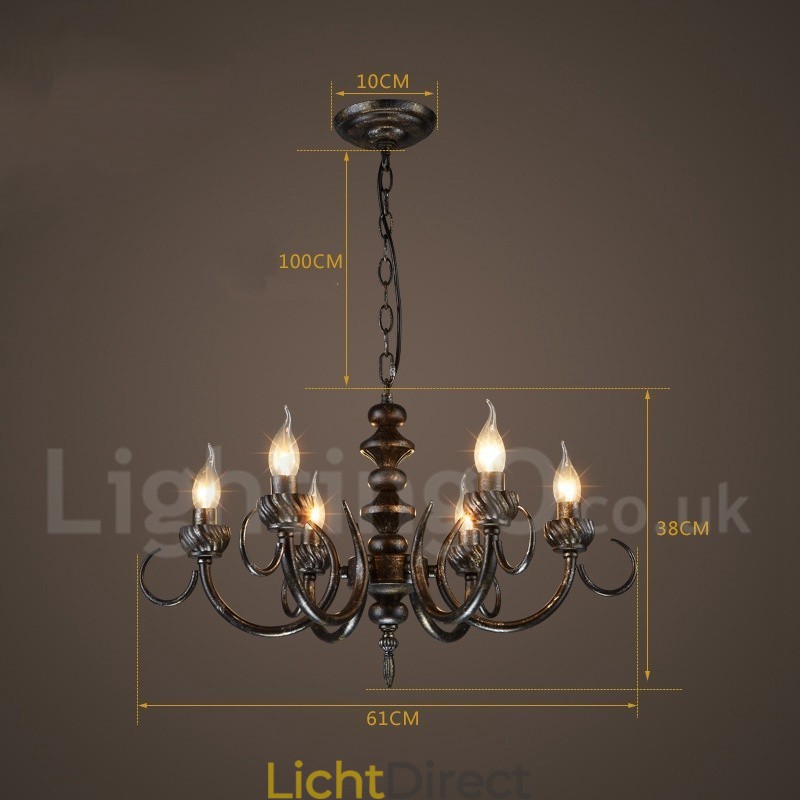 Industriële stijl stalen verlichting winkel hanglamp kroonluchter licht