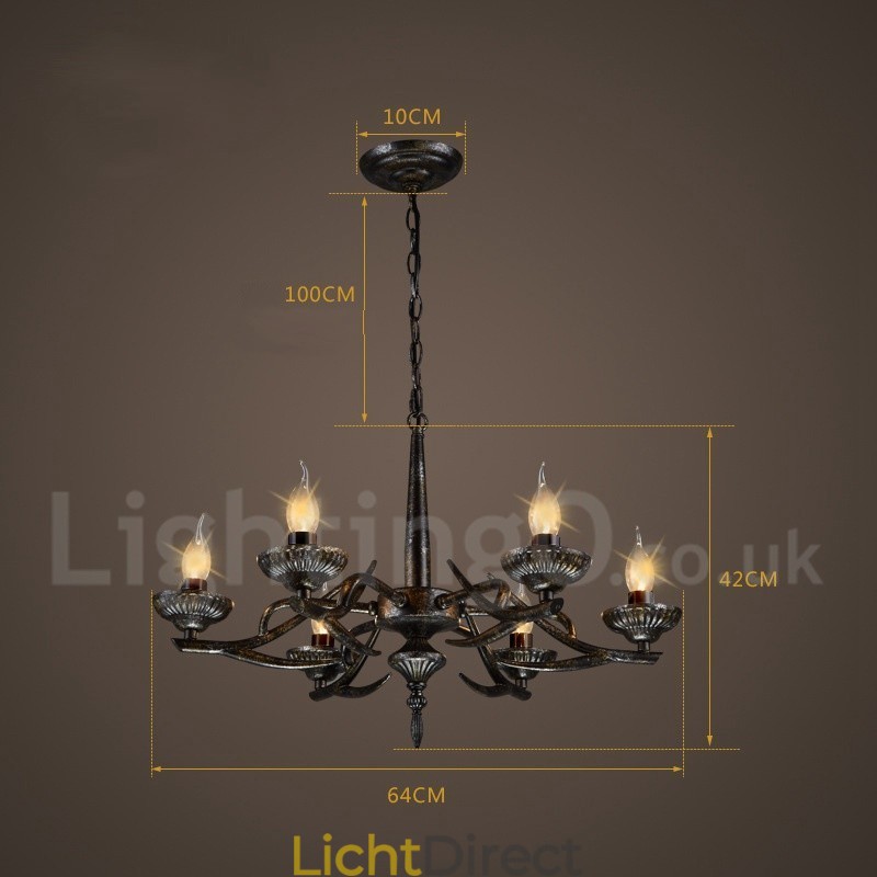 Industriële stijl stalen verlichting winkel hanglamp kroonluchter licht