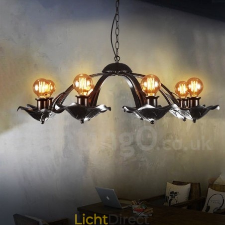 Industriële stijl stalen verlichting winkel hanglamp kroonluchter licht Industriële stijl stalen verlichting winkel hanglamp kroonluchter licht
