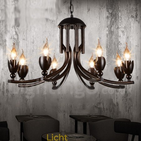 Industriële stijl stalen verlichting winkel hanglamp kroonluchter licht Industriële stijl stalen verlichting winkel hanglamp kroonluchter licht