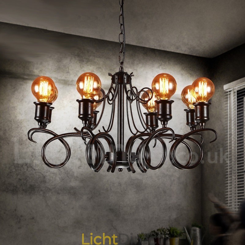 Industriële stijl stalen verlichting winkel hanglamp kroonluchter licht
