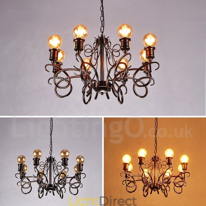 Industriële stijl stalen verlichting winkel hanglamp kroonluchter licht