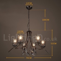 Industriële stijl stalen verlichting winkel hanglamp kroonluchter licht