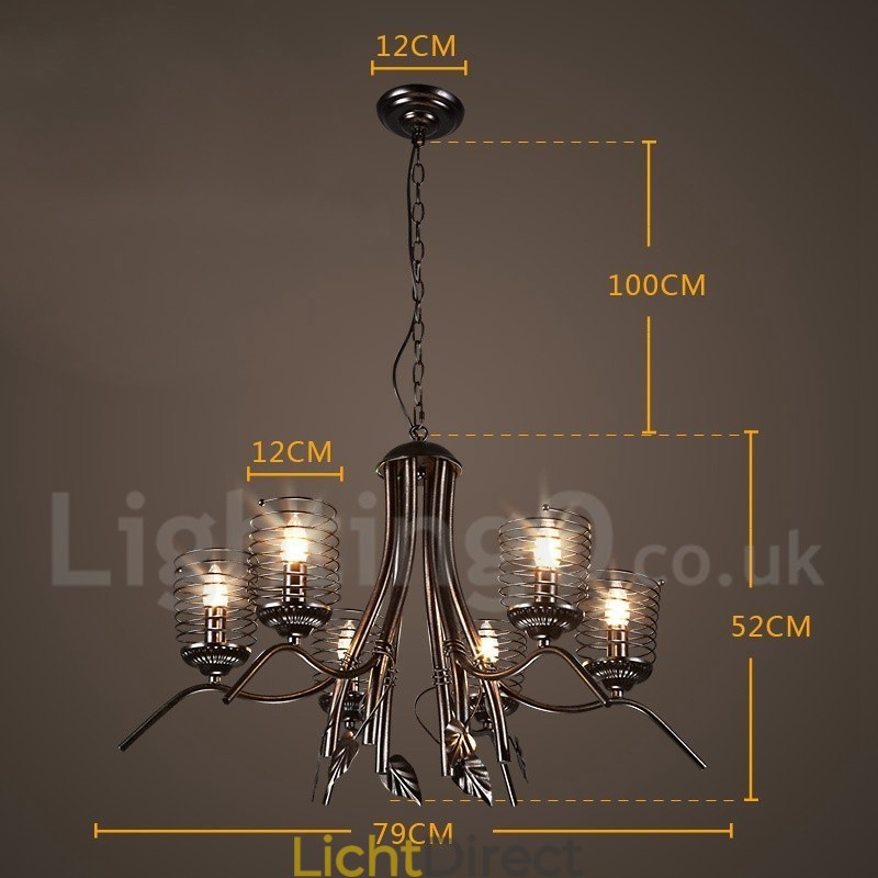 Industriële stijl stalen verlichting winkel hanglamp kroonluchter licht