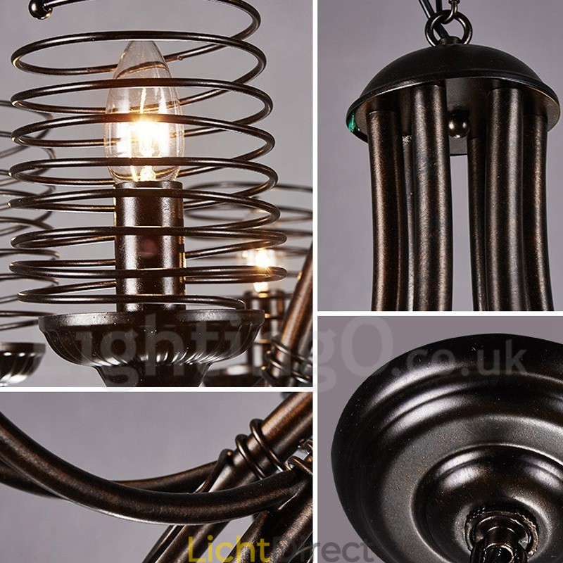 Industriële stijl stalen verlichting winkel hanglamp kroonluchter licht