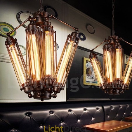 Industriële stijl stalen verlichting winkel hanglamp kroonluchter licht Industriële stijl stalen verlichting winkel hanglamp kroonluchter licht