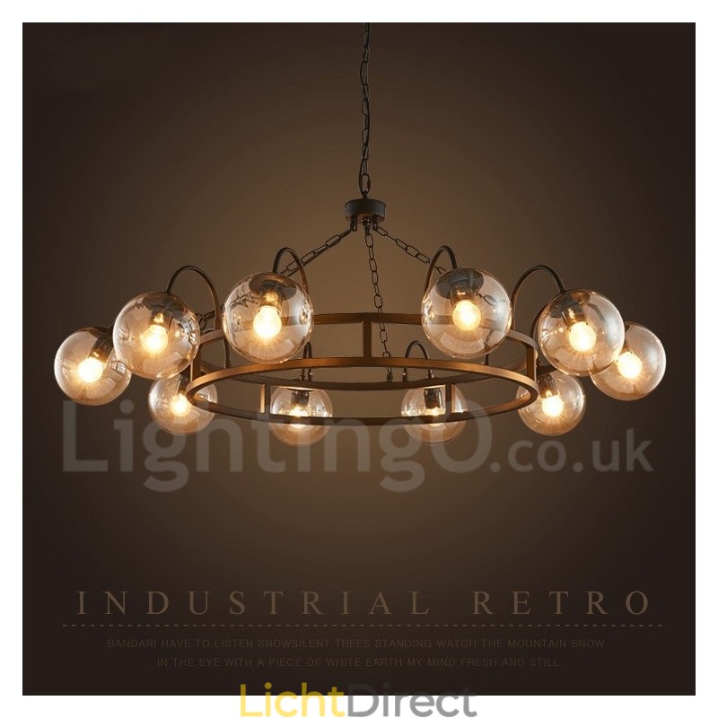 Industriële stijl stalen verlichting winkel hanglamp kroonluchter licht