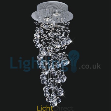 Moderne eigentijdse kroonluchter, plafondlamp, kristallen regendruppellamp Moderne eigentijdse kroonluchter, plafondlamp, kristallen regendruppellamp