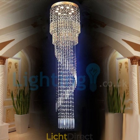 Moderne eigentijdse kroonluchter, plafondlamp, kristallen regendruppellamp Moderne eigentijdse kroonluchter, plafondlamp, kristallen regendruppellamp