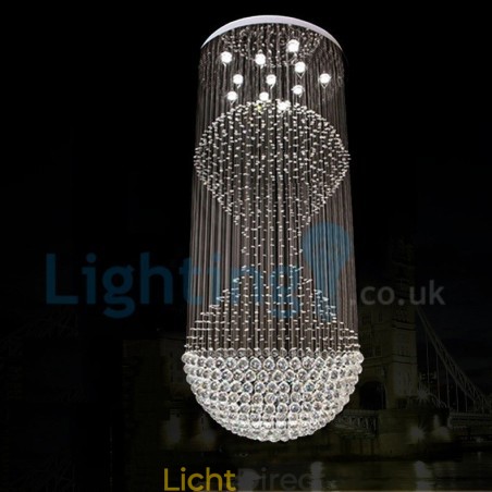 Moderne eigentijdse kroonluchter, plafondlamp, kristallen regendruppellamp Moderne eigentijdse kroonluchter, plafondlamp, kristallen regendruppellamp