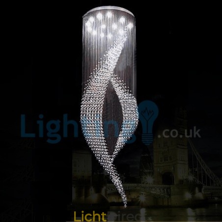 Moderne eigentijdse kroonluchter, plafondlamp, kristallen regendruppellamp Moderne eigentijdse kroonluchter, plafondlamp, kristallen regendruppellamp