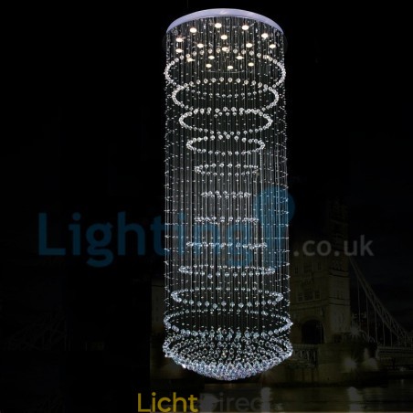Moderne eigentijdse kroonluchter, plafondlamp, kristallen regendruppellamp Moderne eigentijdse kroonluchter, plafondlamp, kristallen regendruppellamp