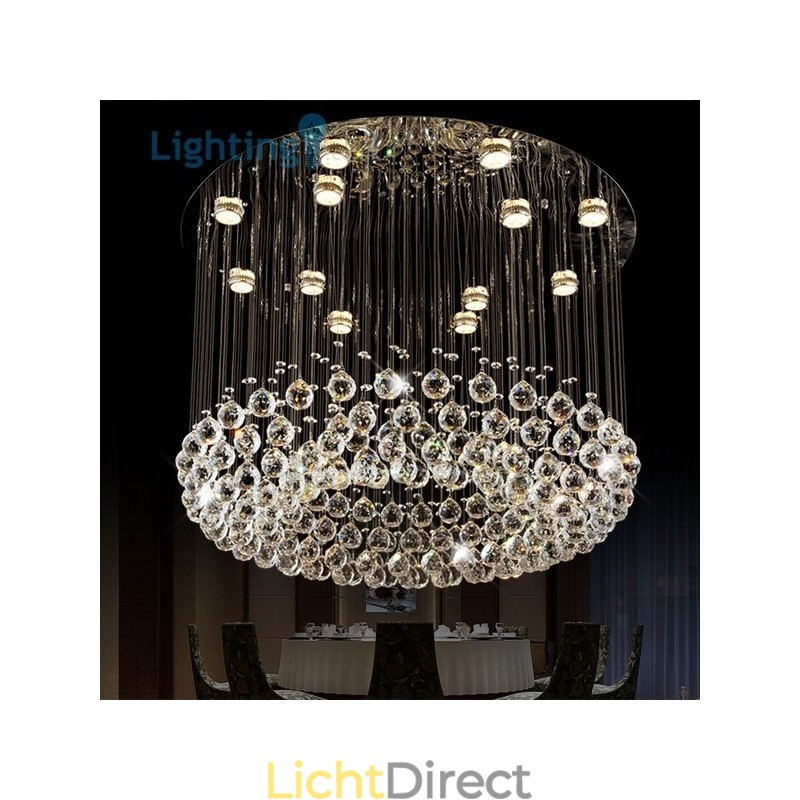 Kristallen kroonluchter moderne vogelnest luxe duplex plafondlamp