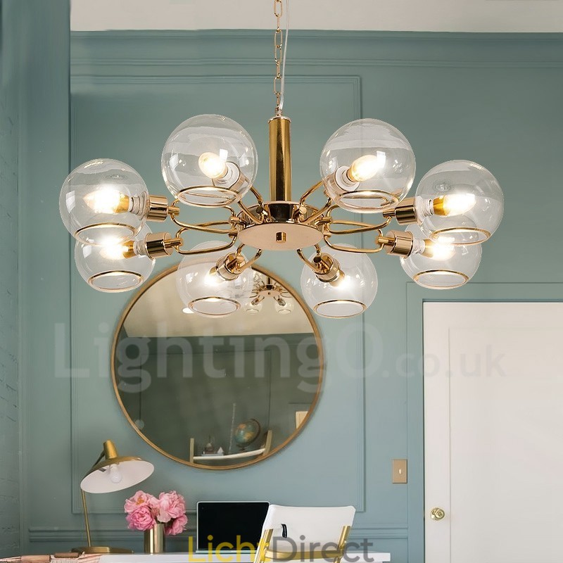 8 lampen Nordic Postmodern creatieve glazen Magic Bean kroonluchter