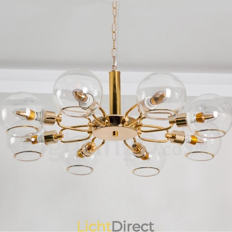 8 lampen Nordic Postmodern creatieve glazen Magic Bean kroonluchter
