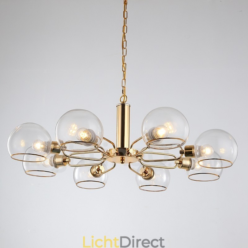 8 lampen Nordic Postmodern creatieve glazen Magic Bean kroonluchter
