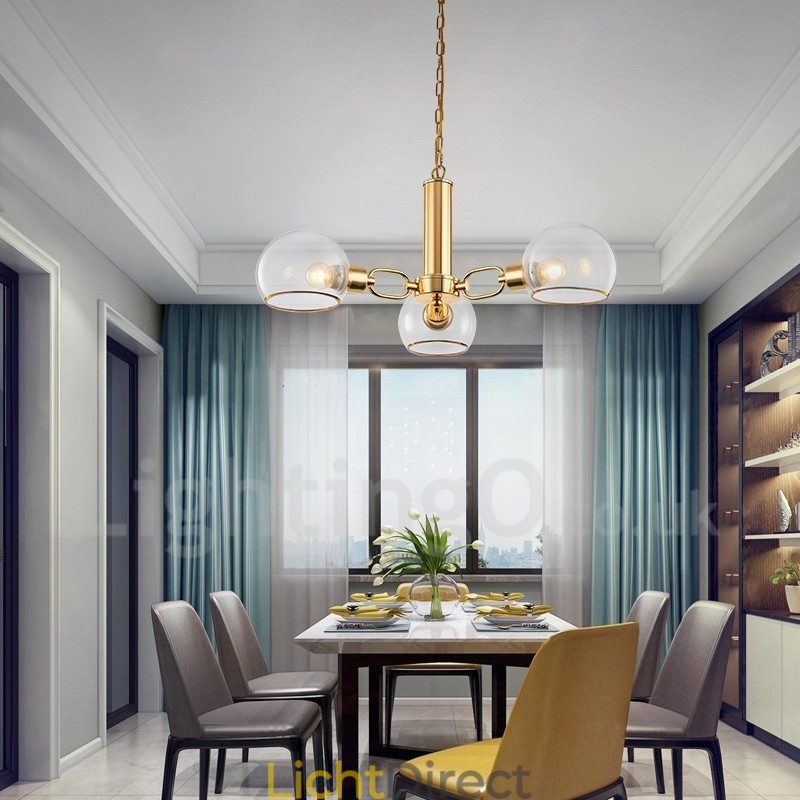 3-lichts Nordic Postmoderne creatieve glazen Magic Bean kroonluchter