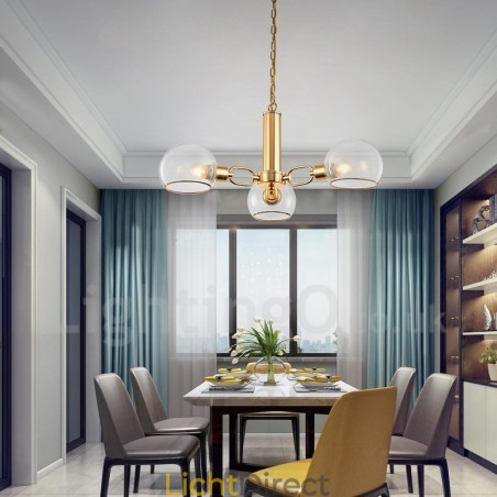 3-lichts Nordic Postmoderne creatieve glazen Magic Bean kroonluchter