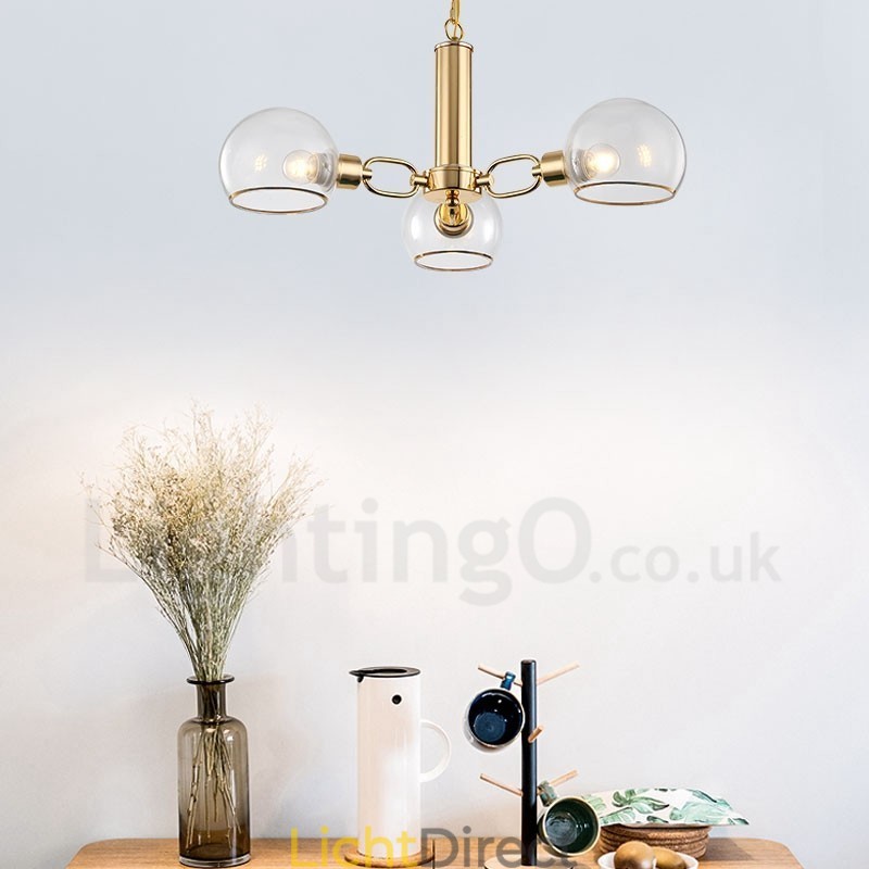 3-lichts Nordic Postmoderne creatieve glazen Magic Bean kroonluchter
