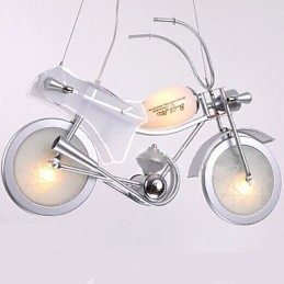 Motorfietslamp Cartoonverlichting Jongenslamp Kinderlampen