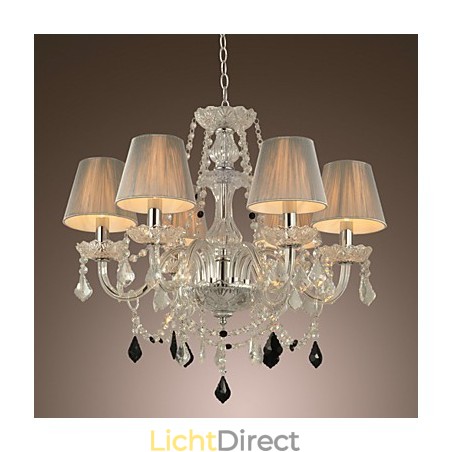 Kroonluchter Kristal Luxe Modern 1 Lagen Woonkamer 6 Lampen