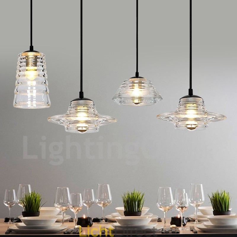 Enkele kop glazen hanglamp café