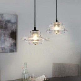 Enkele kop glazen hanglamp café