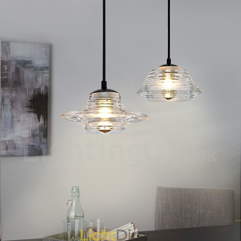 Enkele kop glazen hanglamp café