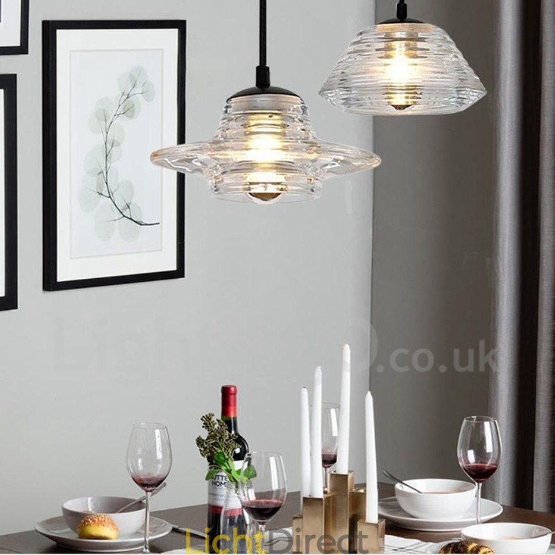Enkele kop glazen hanglamp café
