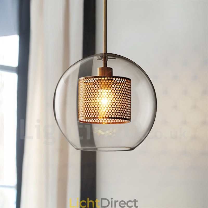 Moderne minimalistische Scandinavische stijl decoratie café glazen bol enkele kop hanglamp