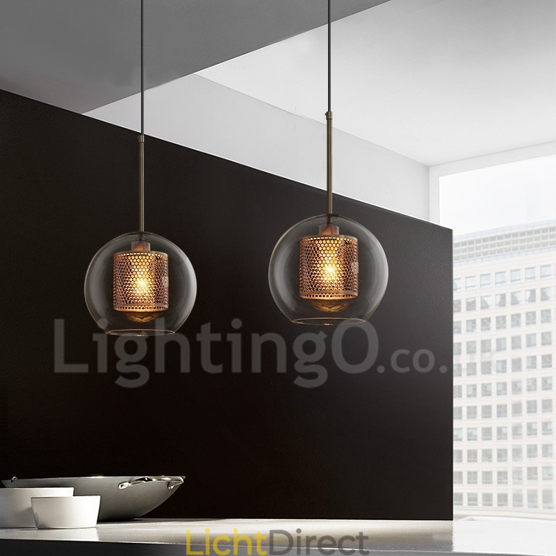Moderne minimalistische Scandinavische stijl decoratie café glazen bol enkele kop hanglamp