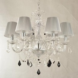 Kroonluchter Kristal Luxe Modern 1 Lagen Woonkamer 6 Lampen