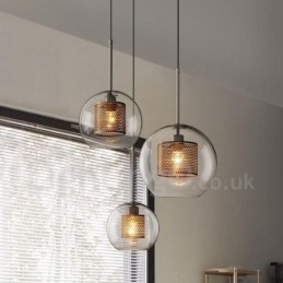 Moderne minimalistische Scandinavische stijl decoratie café glazen bol enkele kop hanglamp