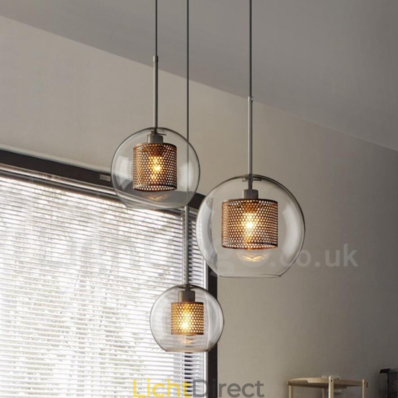 Moderne minimalistische Scandinavische stijl decoratie café glazen bol enkele kop hanglamp