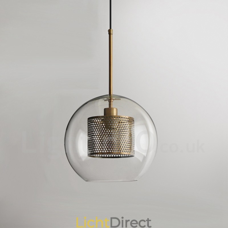 Moderne minimalistische Scandinavische stijl decoratie café glazen bol enkele kop hanglamp