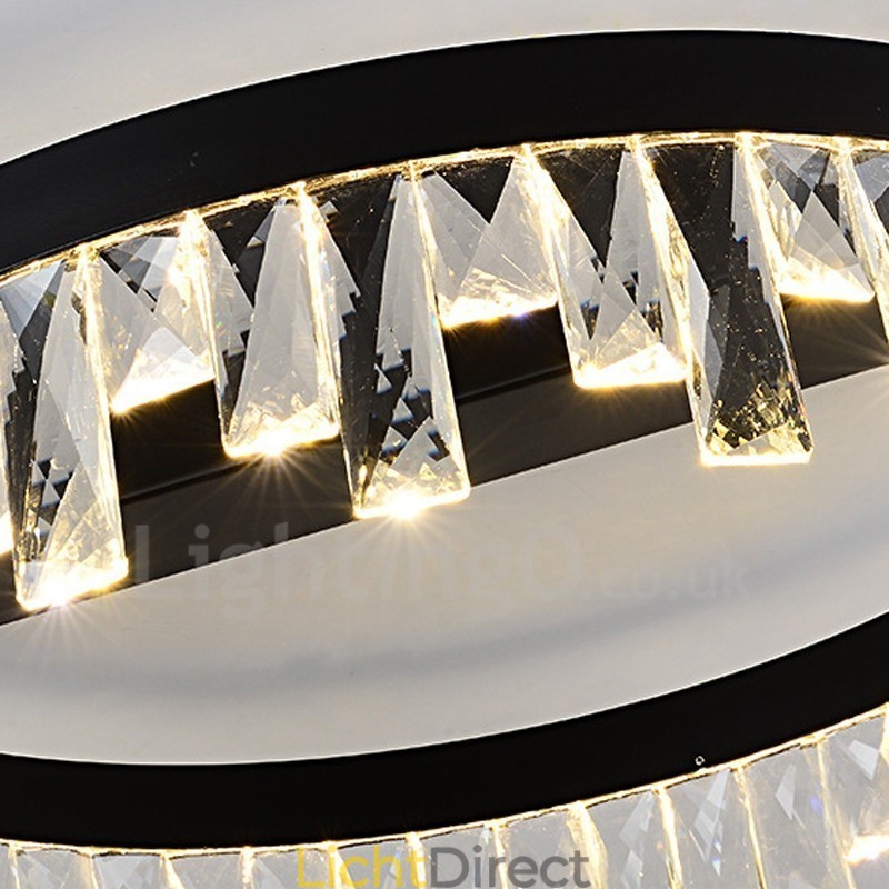 Moderne minimalistische creatieve ronde plafondkristallamp