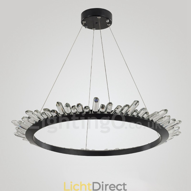 Moderne ringvormige kristallen hanglamp
