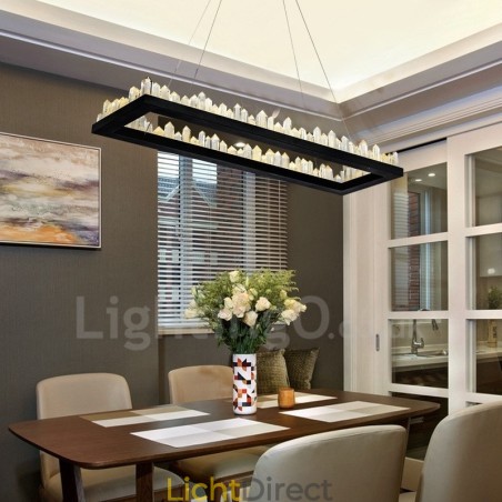 Nieuwste ontwerp rechthoekige kristallen hanglamp Nieuwste ontwerp rechthoekige kristallen hanglamp
