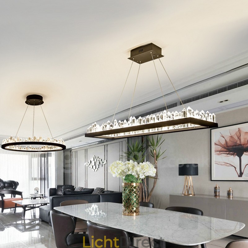 Nieuwste ontwerp rechthoekige kristallen hanglamp