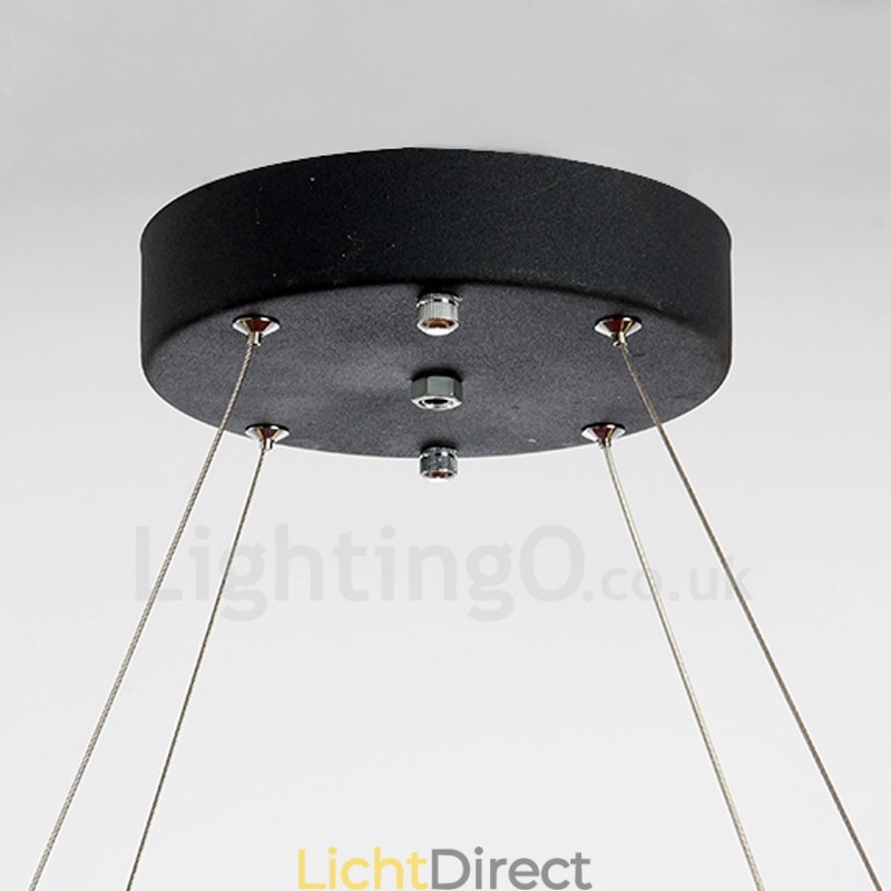 Moderne mode dubbele cirkel kristallen hanglamp