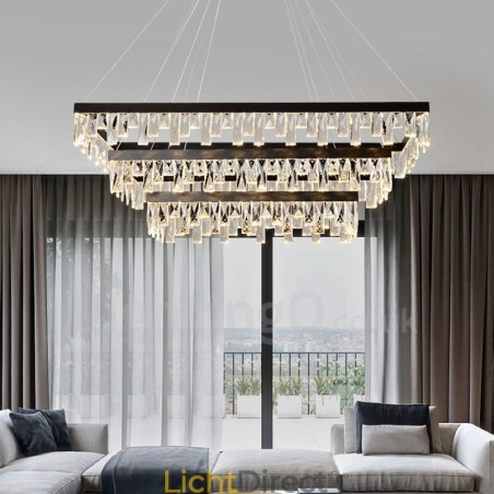 Nordic Crystal Hanglamp Rechthoekige Sfeer Hanglamp Postmoderne Verlichting Nordic Crystal Hanglamp Rechthoekige Sfeer Hanglamp Postmoderne Verlichting