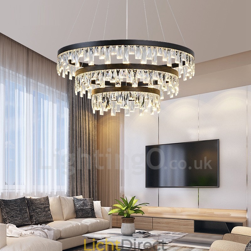 Moderne ronde kristallen hanglamp