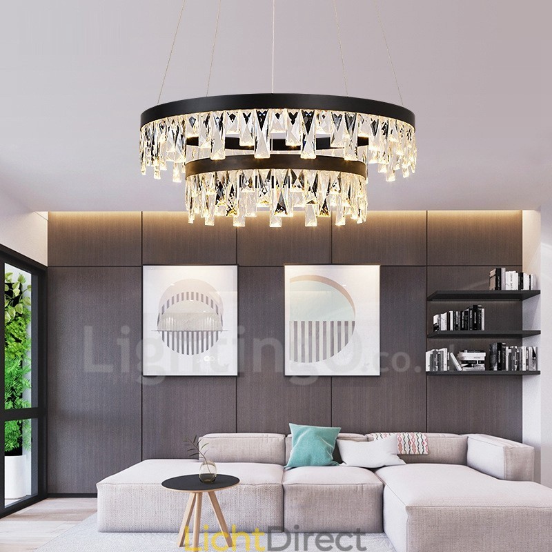 Moderne ronde kristallen hanglamp